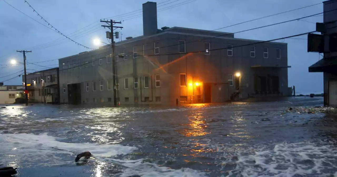 Flood waters receding after storm batters western Alaska