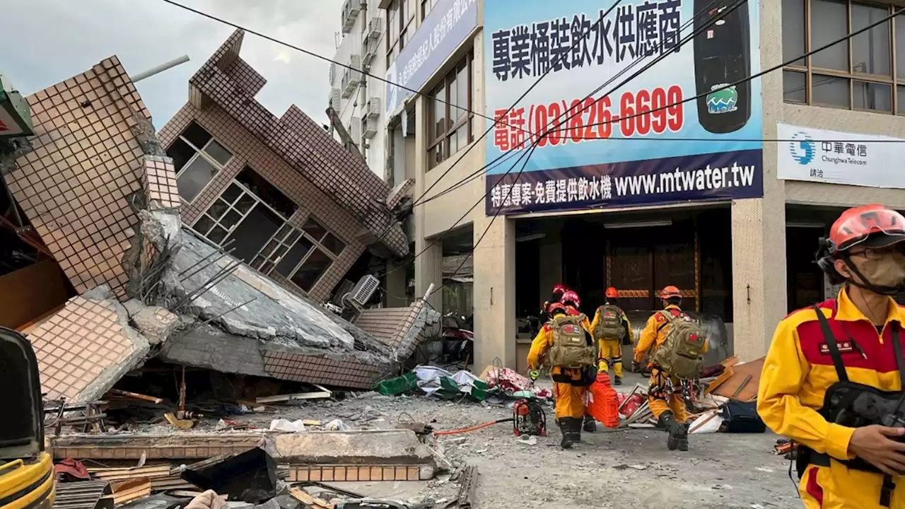 6.9-magnitude earthquake strikes Taiwan, killing 1 and leaving damage behind