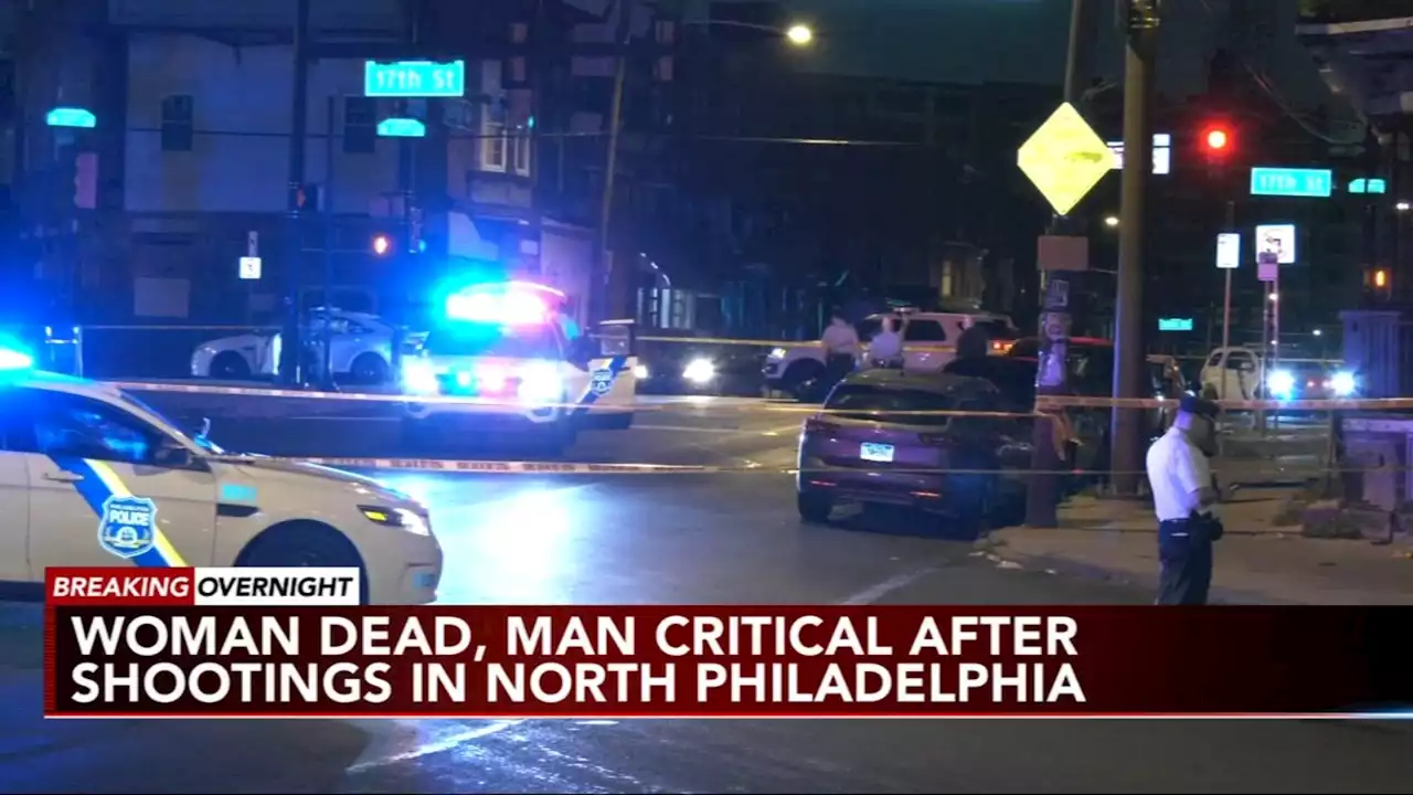 Police: Woman dead and man injured in North Philadelphia double shooting