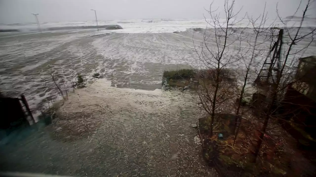 Flood waters receding after storm batters western Alaska