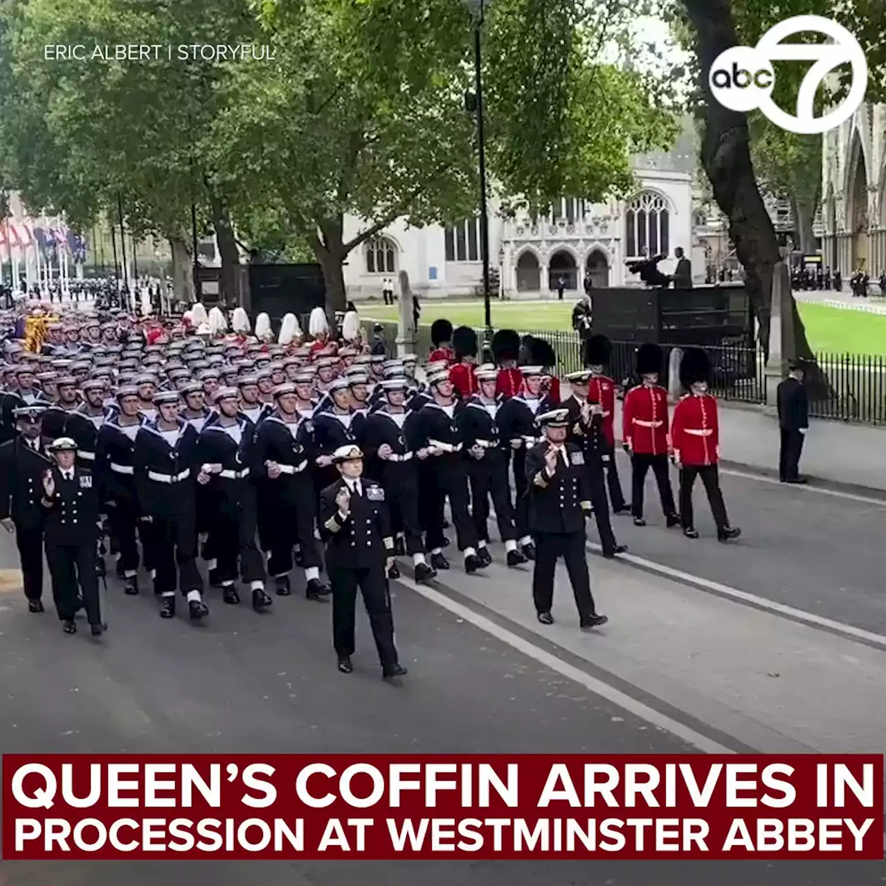 Queen Elizabeth's coffin lowered into Windsor Castle's royal vault after final goodbyes at funeral