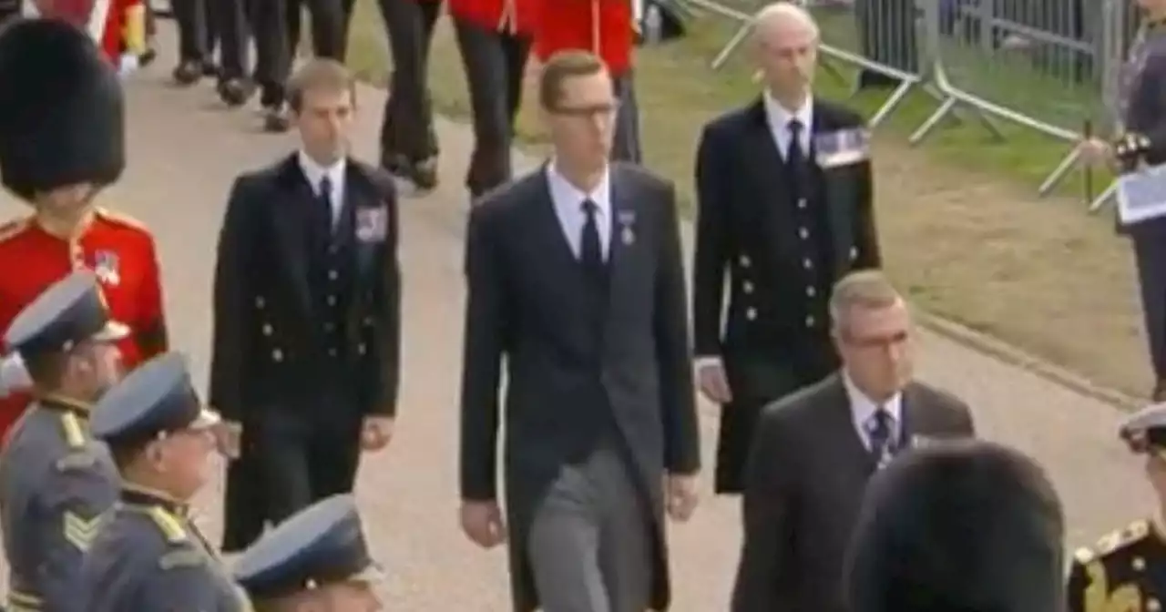 'Tall gentleman' in Queen's funeral procession is former NI pupil