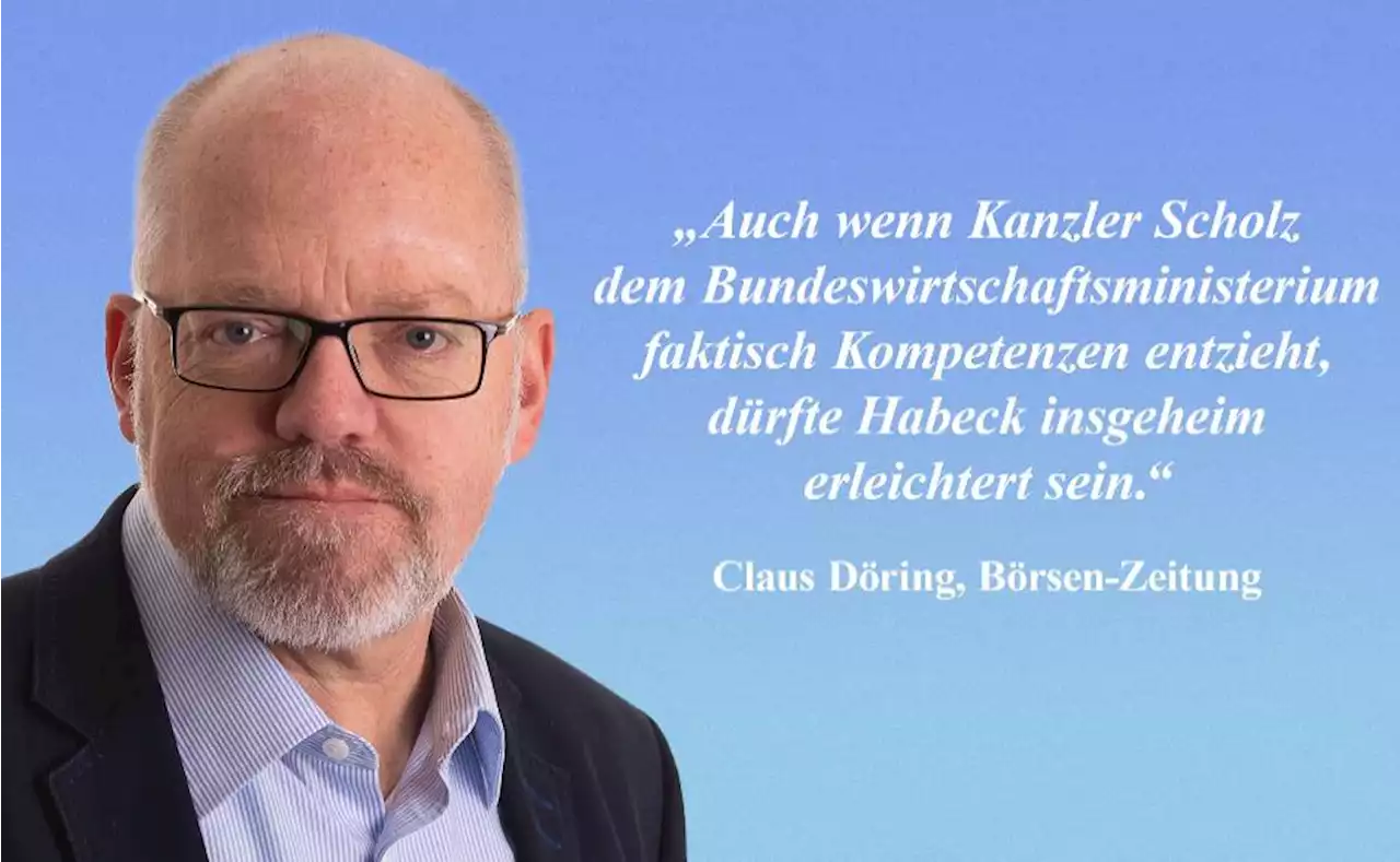 Scholz nimmt Habeck aus der Schusslinie | Börsen-Zeitung