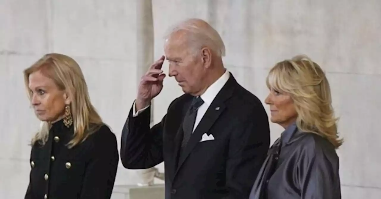 Joe Biden Pays His Respects to Queen in Westminster Visit