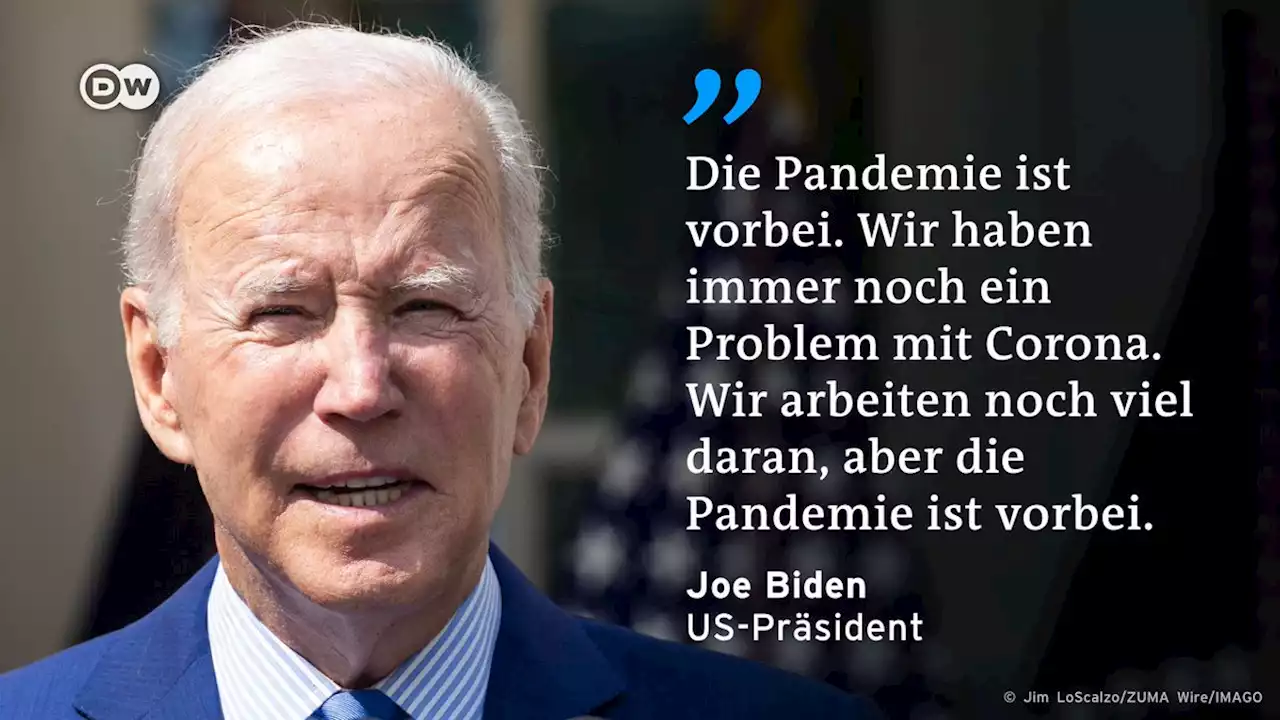 US-Präsident Biden: Pandemie ist beendet | DW | 19.09.2022