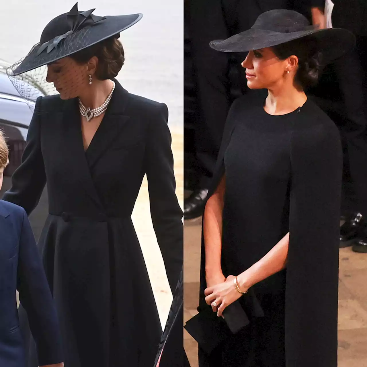 How Kate Middleton and Meghan Markle's Outfits Paid Tribute to Queen Elizabeth II - E! Online