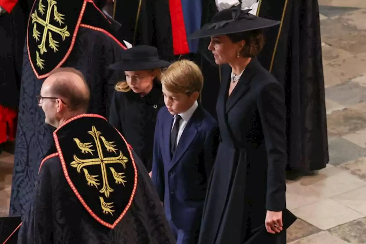 Prince George And Princess Charlotte Walk Behind The Queen’s Coffin At Funeral