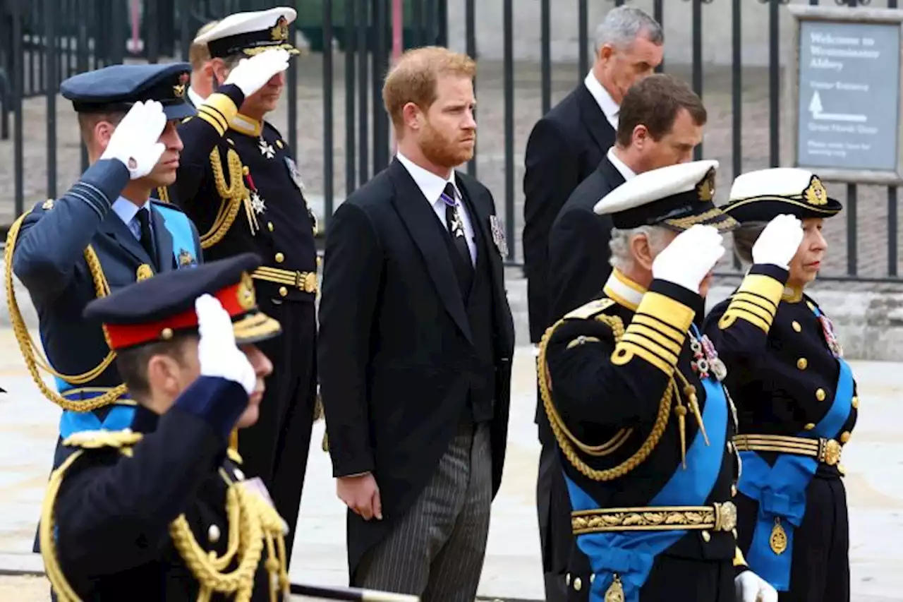 Prince Harry Attends Queen Elizabeth’s Royal Funeral Service Not Wearing His Military Uniform