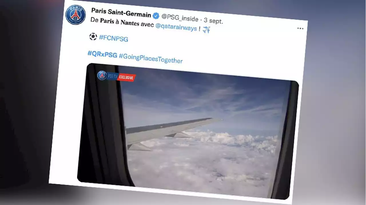 Le PSG publie puis supprime une vidéo de son déplacement en avion à Lyon