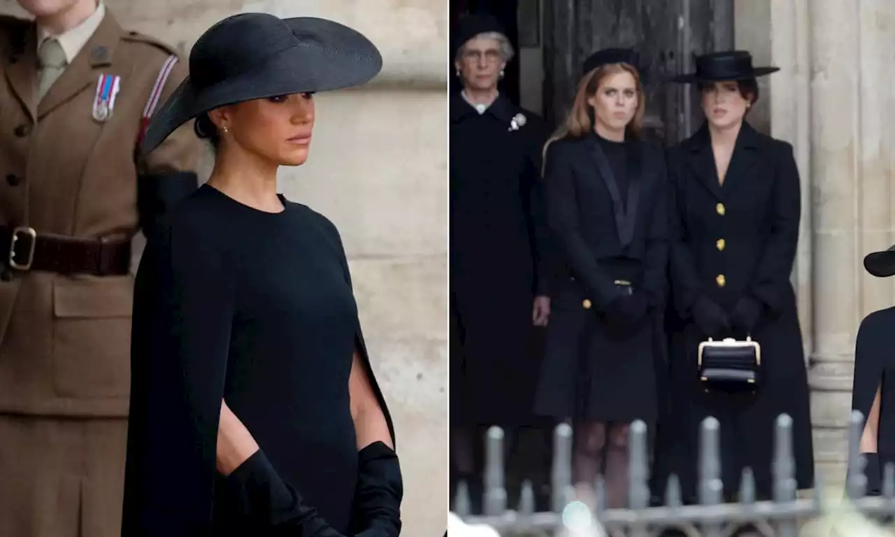 Why did the royal ladies wear gloves at the Queen's funeral?