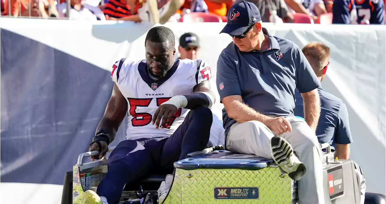 Texans injury report: Kevin Pierre-Louis, Brevin Jordan hurt vs. Broncos