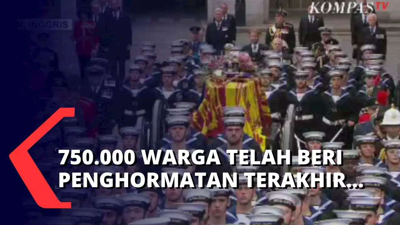 Beri Penghormatan Terakhir, 750.000 Warga Telah Lewati Depan Peti Jenazah Ratu elizabeth II