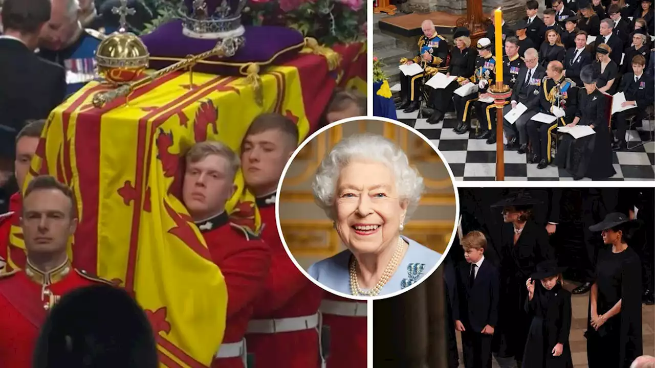 Live: Queen makes final journey as service at Westminster Abbey comes to a close