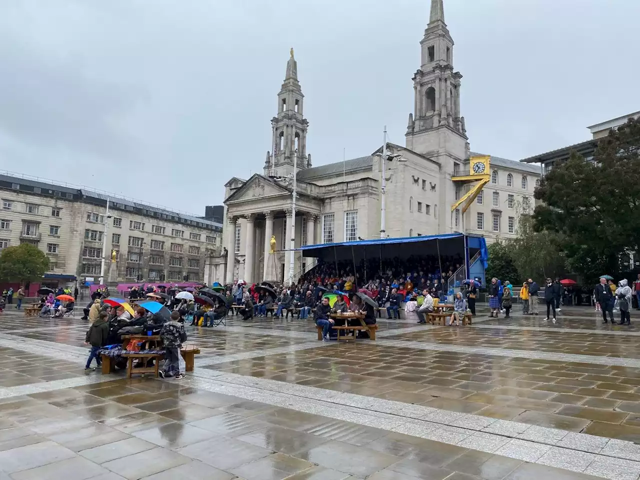 Live updates as mourners gather in Millennium Square to watch the Queen's funeral