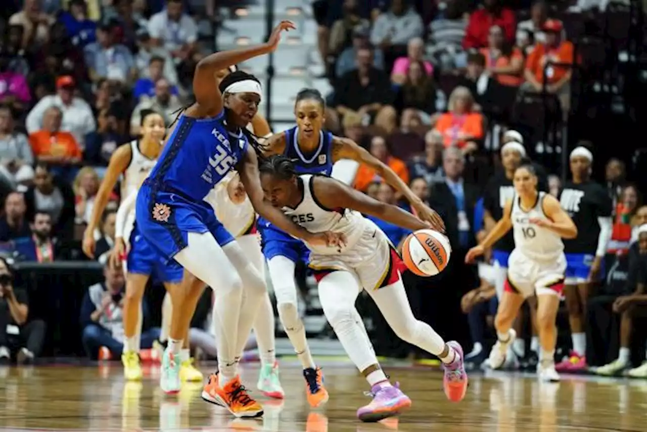 Les Las Vegas Aces championne WNBA après leur victoire contre les Connecticut Sun