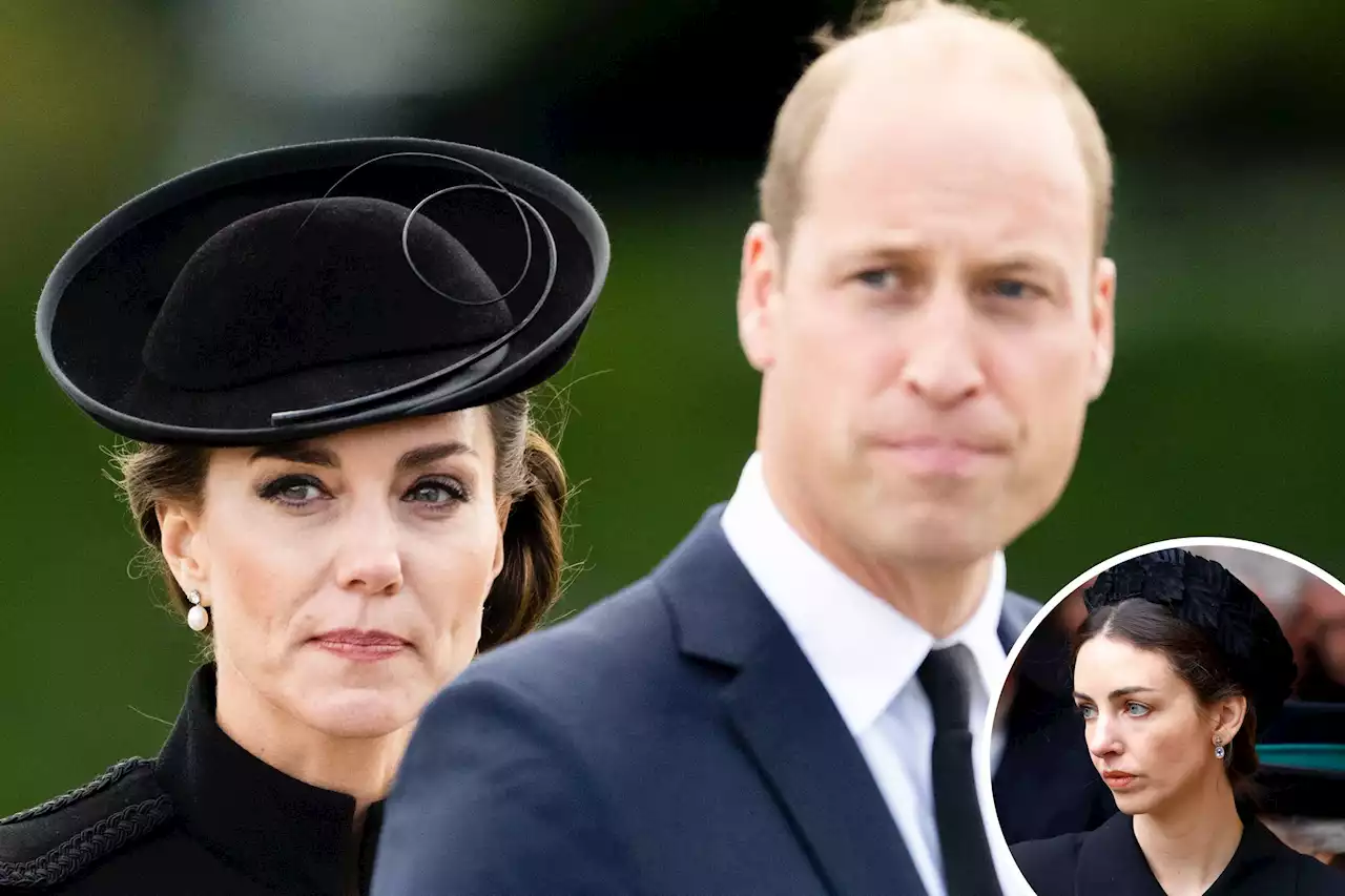 Prince William and Kate's aristocratic friend Rose Hanbury at Queen funeral