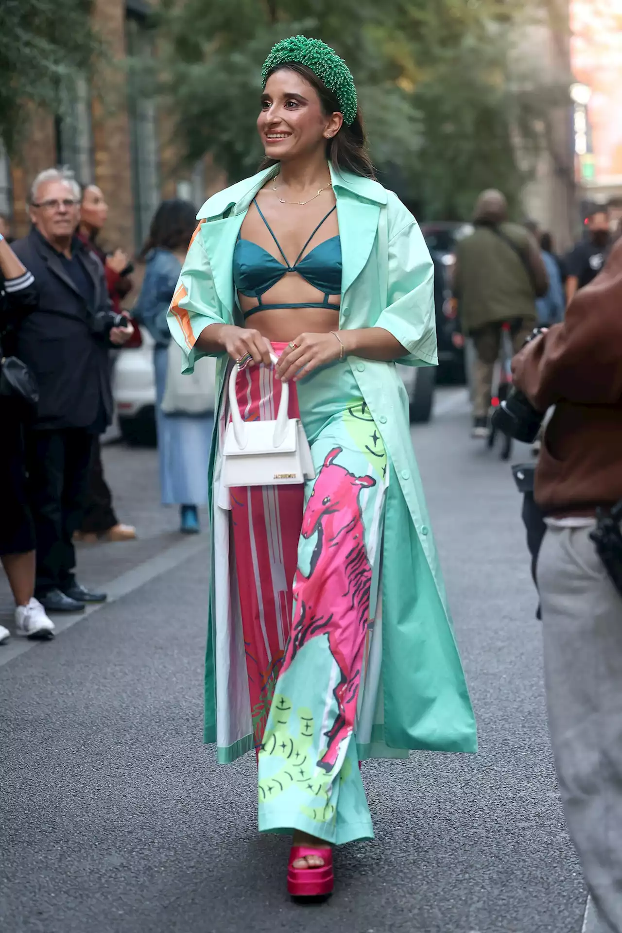 12 Lovely, Lingerie-Inspired Street Style Looks At London Fashion Week