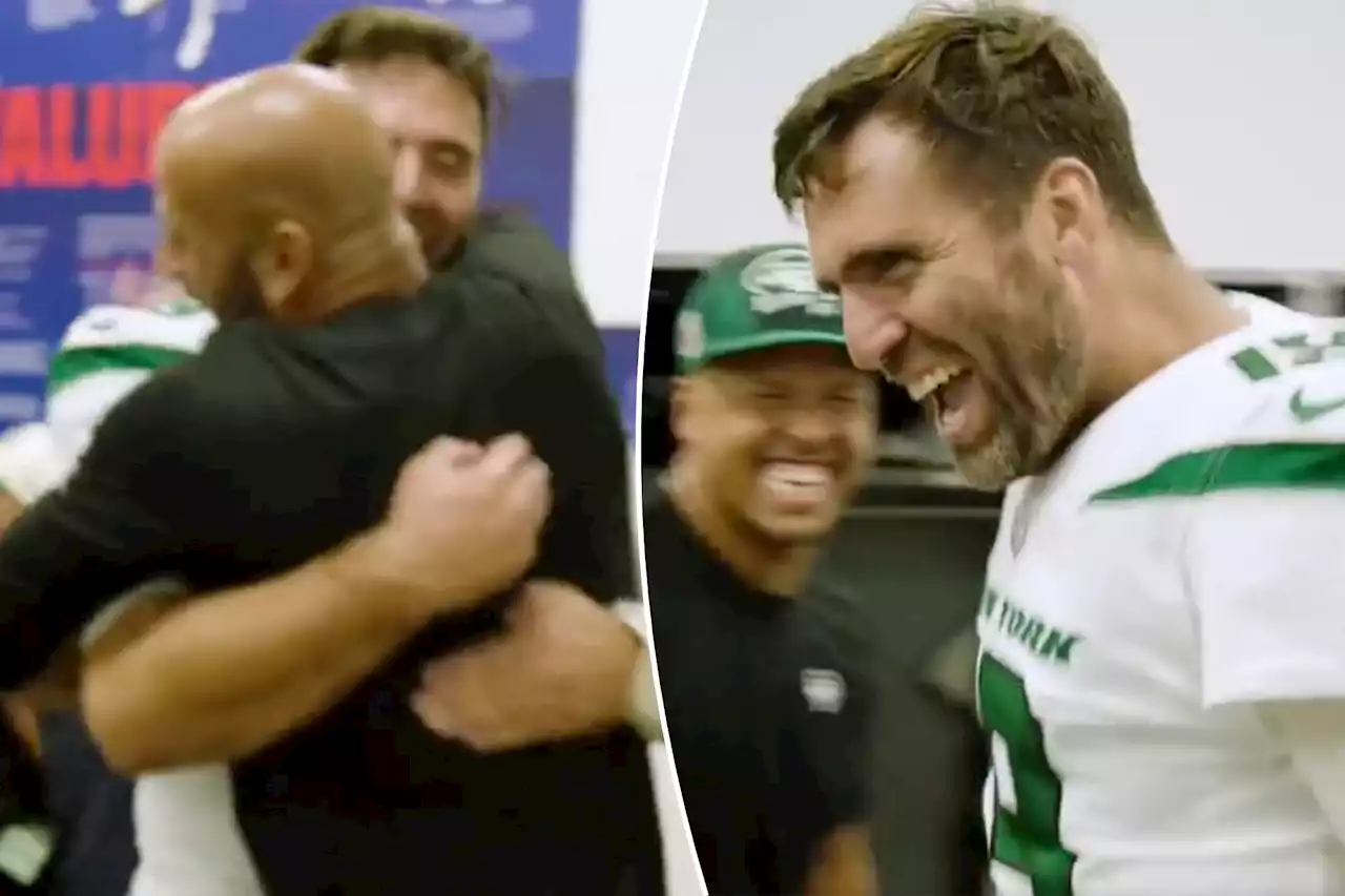 Jets locker room goes absolutely wild after thrilling win over Browns