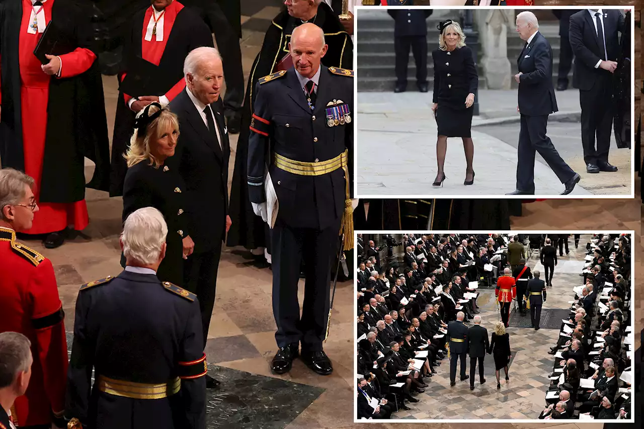 President Biden, First Lady arrive to pay final respects to Queen Elizabeth