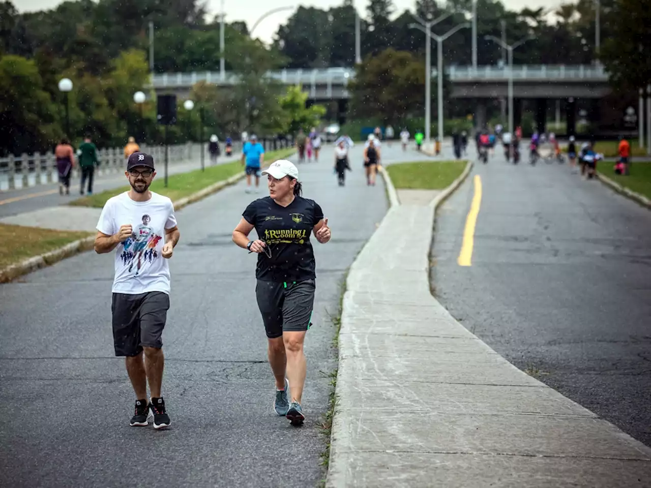 TERRY FOX RUN: Participants don't let the rain slow them down