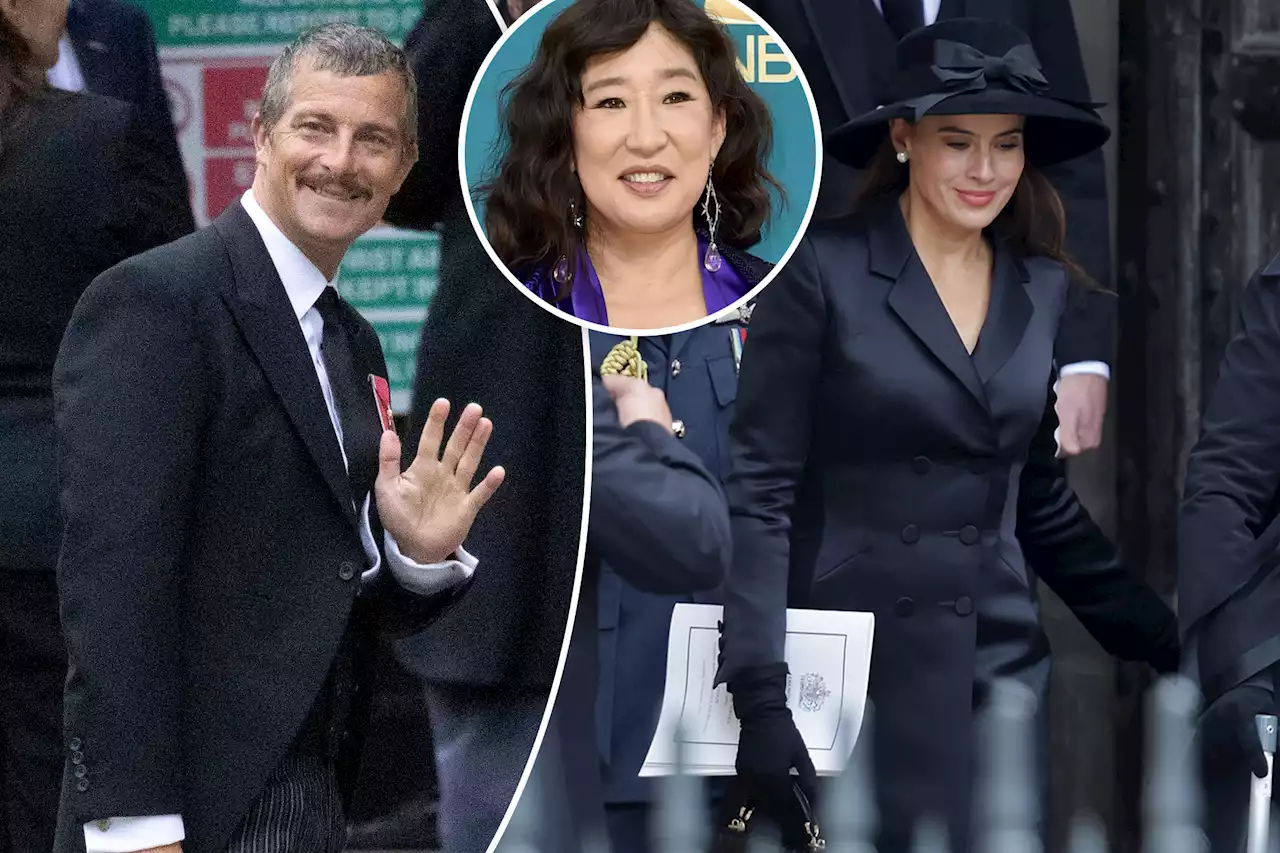 Bear Grylls, Sandra Oh and more celebs attend Queen Elizabeth II’s funeral