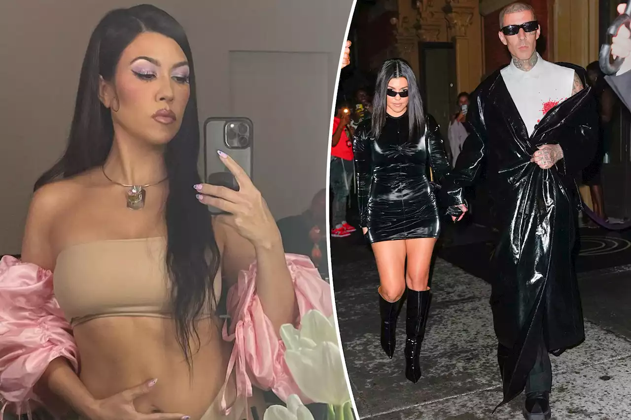 Kourtney Kardashian claps back at pregnancy speculation after lingerie pic