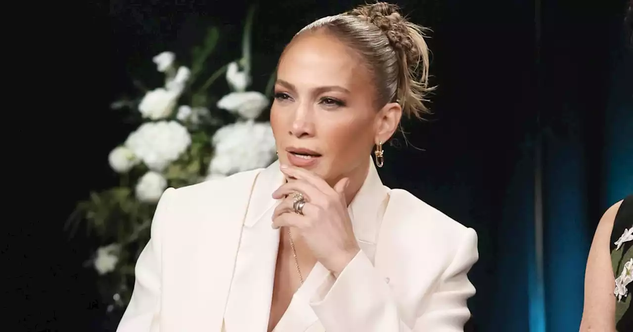 J Lo Pulls Off a Bridal-White Suit and 6-Inch Platforms