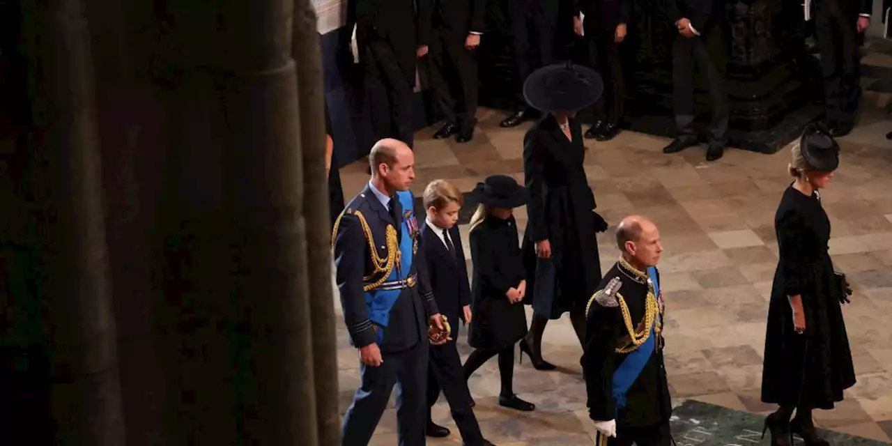 Prince George and Princess Charlotte join their parents to walk behind coffin at Queen’s funeral