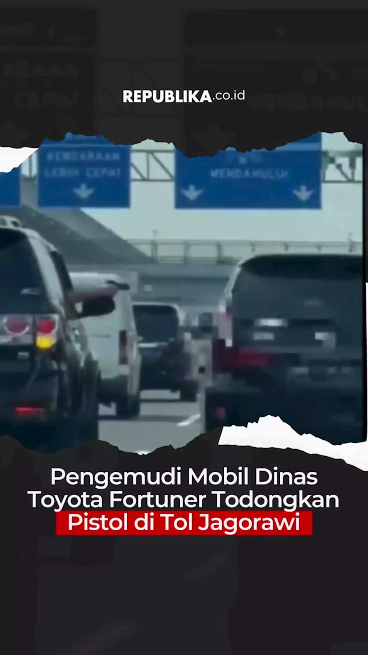 Pengemudi Mobil Dinas Toyota Fortuner Todongkan Pistol di Tol Jagorawi |Republika Online