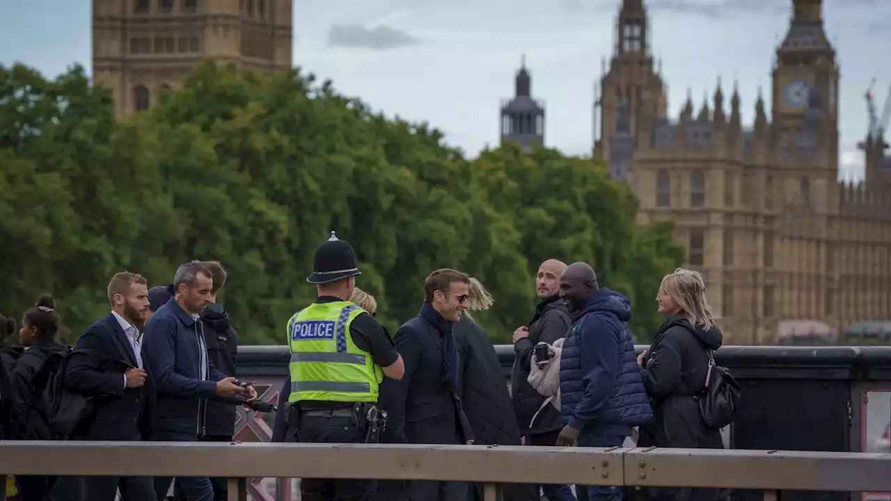 Did French President Emmanuel Macron's 'incognito' stroll around London include a visit to Greggs?