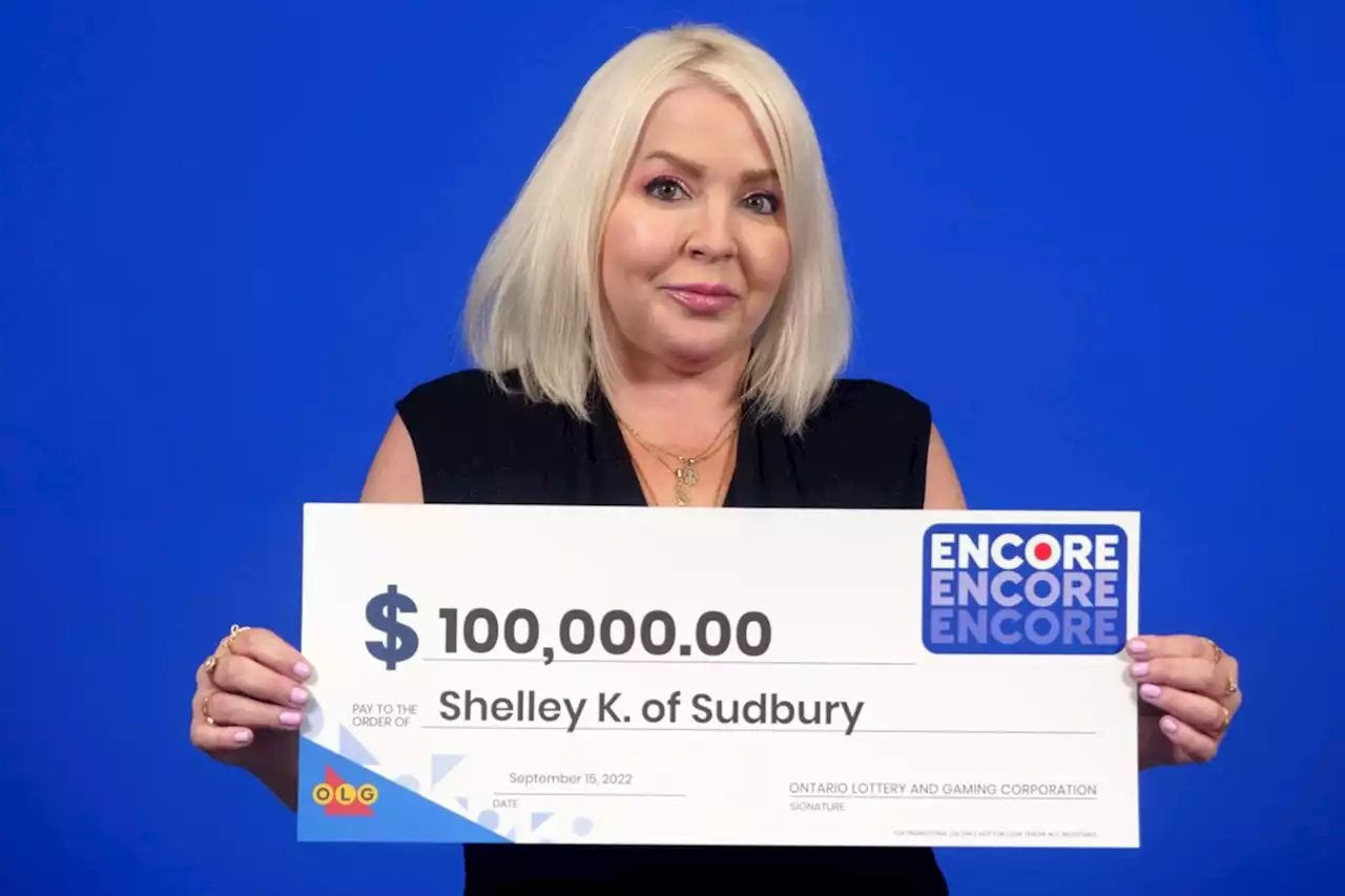 Sudbury woman wins $100K playing Encore