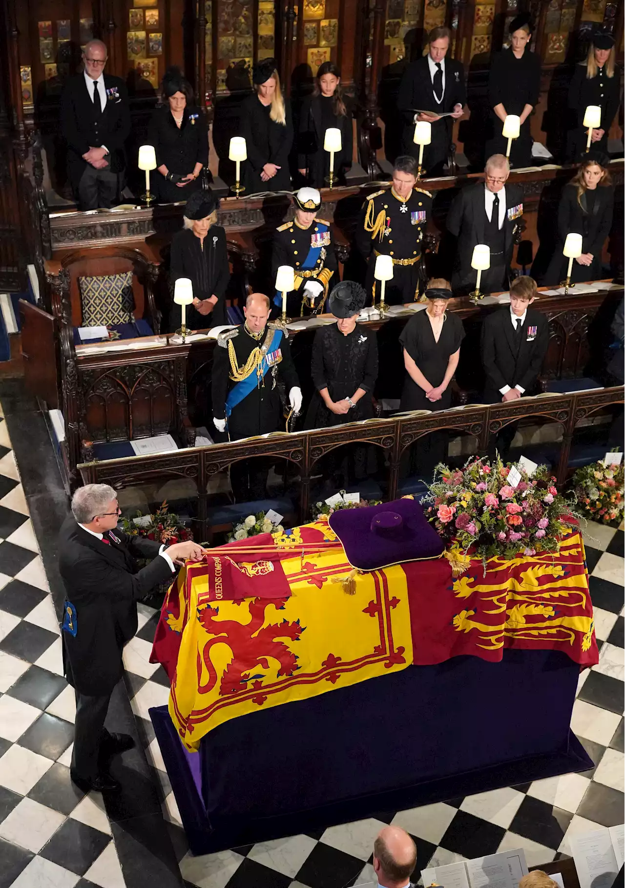 Queen buried in private service where royals united to say final goodbye