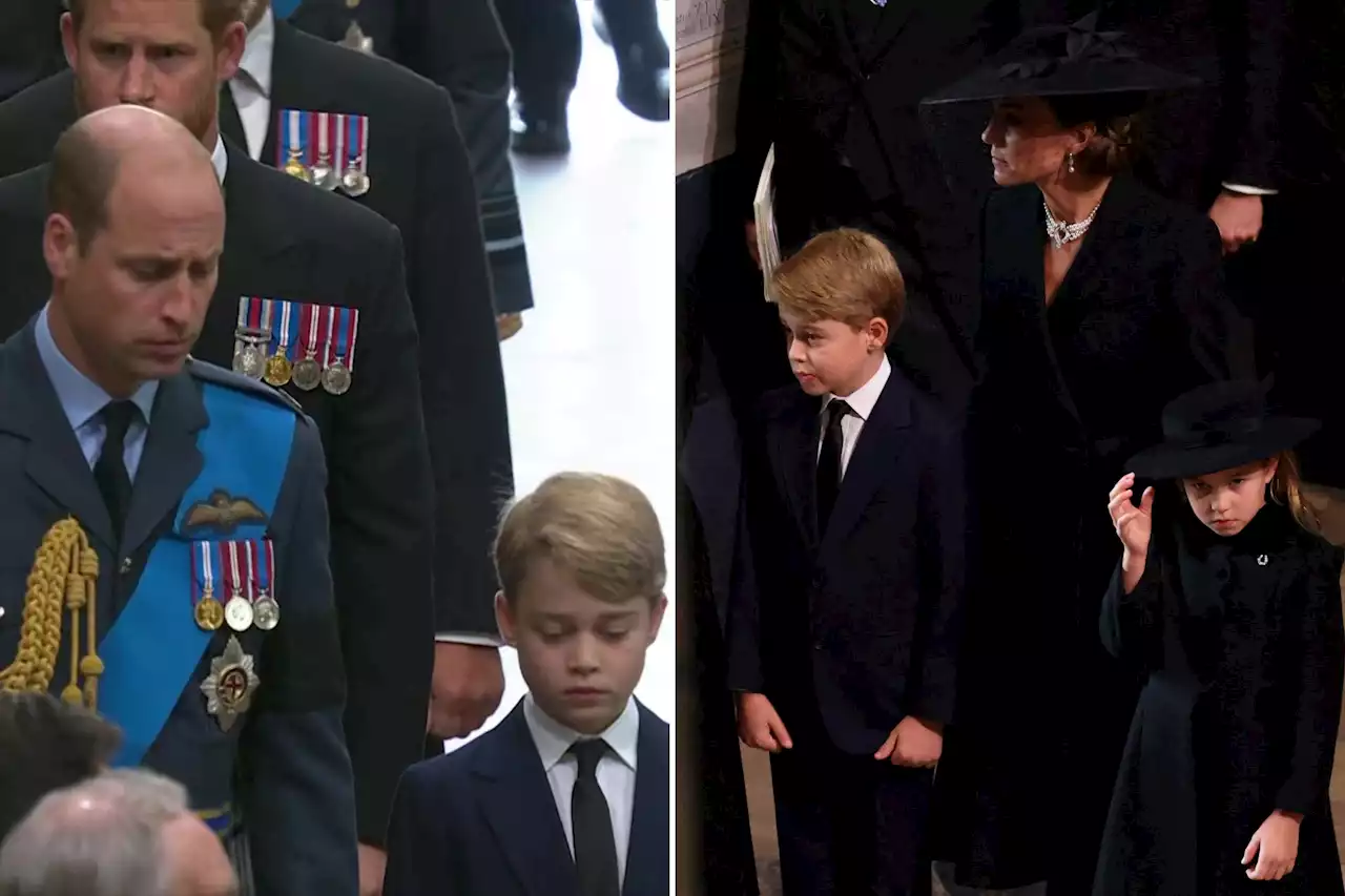 Royal fans cry over ‘brave’ Prince George & Princess Charlotte at funeral