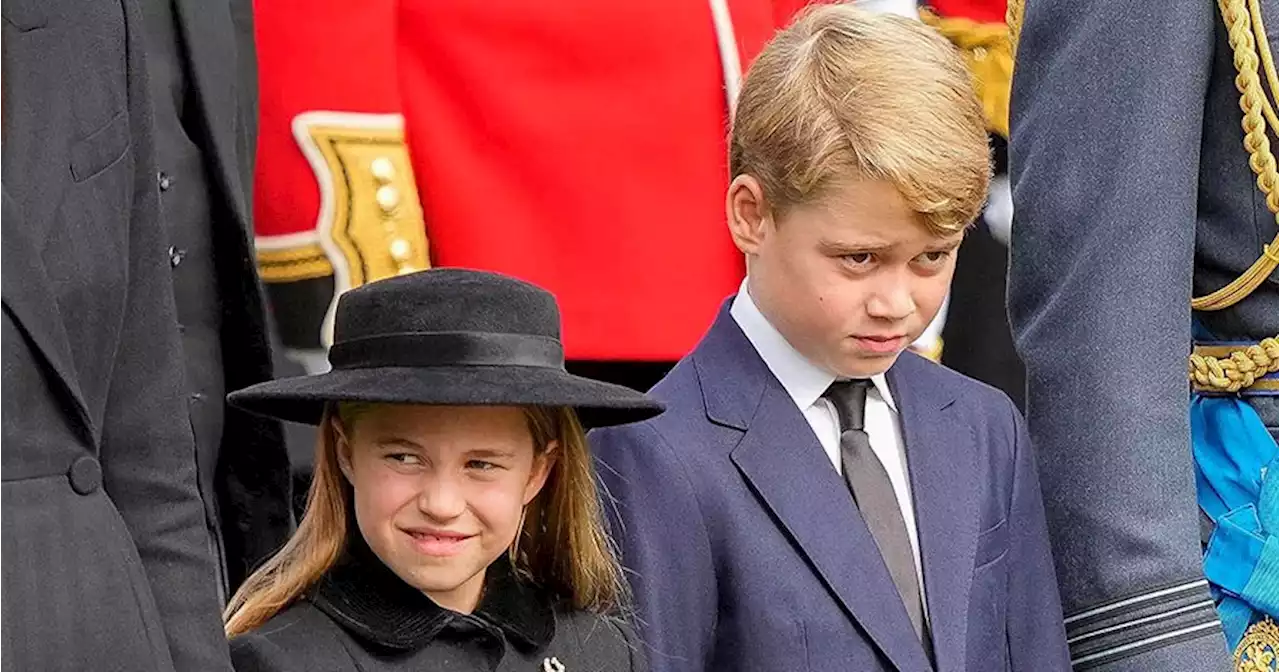 Charlotte Appears to Remind George of Royal Protocol During Queen's Funeral