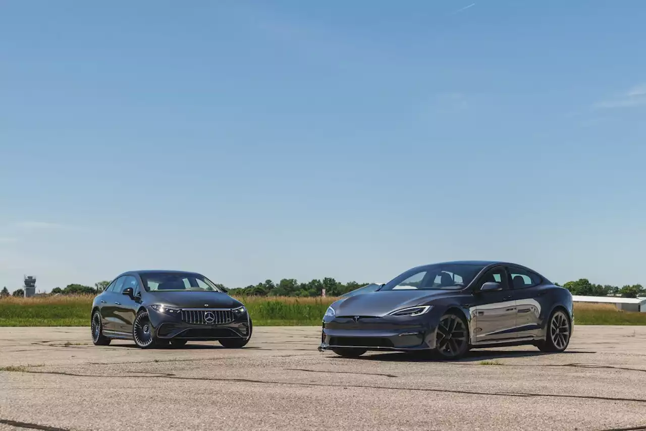 Tested: 2022 Mercedes-AMG EQS 4Matic+ vs. 2021 Tesla Model S Plaid