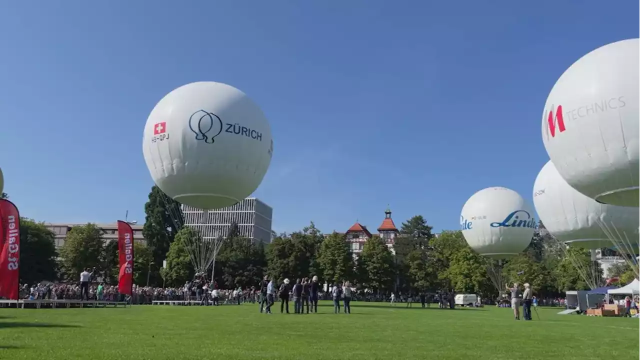 Das härtestet Gasballon-Rennen ist in St.Gallen gestartet