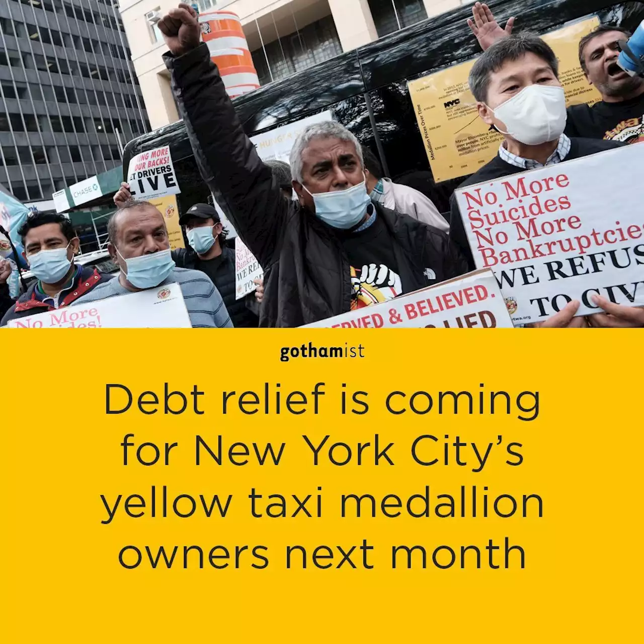 'Giving us a new life': Debt relief is coming for NYC's yellow taxi medallion owners next month