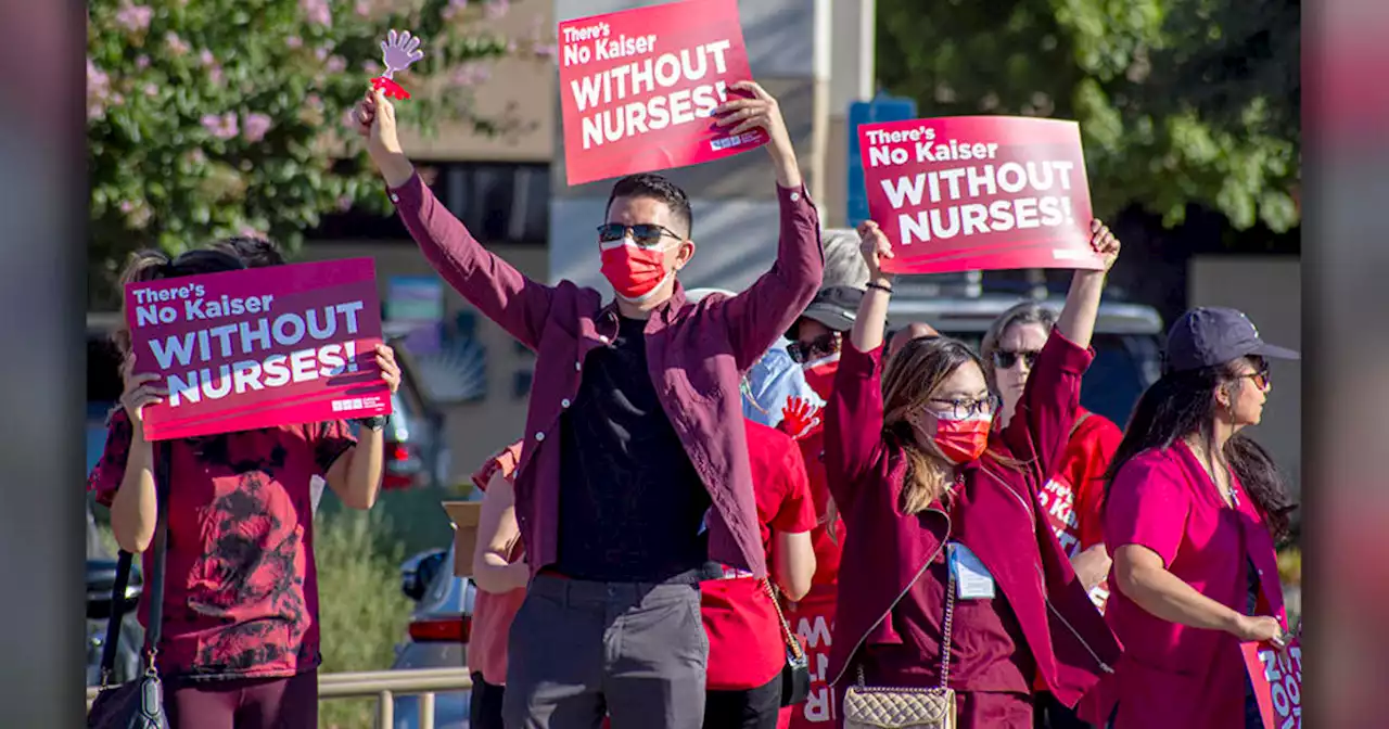 Kaiser nurses picket across state for better health safety, short staffing