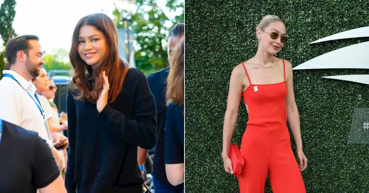 Zendaya's Miniskirt, Gigi Hadid's Cutout Top, and More US Open Celebrity Looks