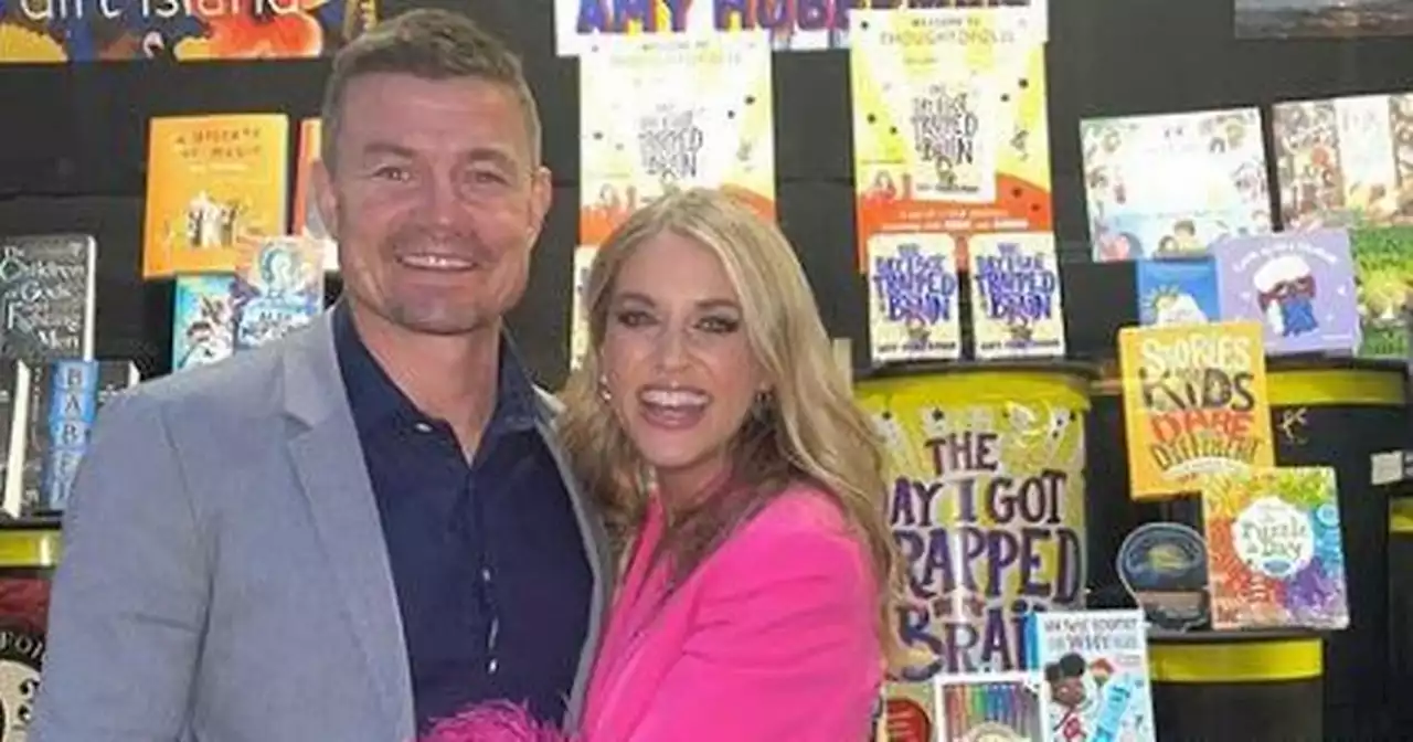 Amy Huberman wows in fabulous pink suit as she steps out with Brian O'Driscoll