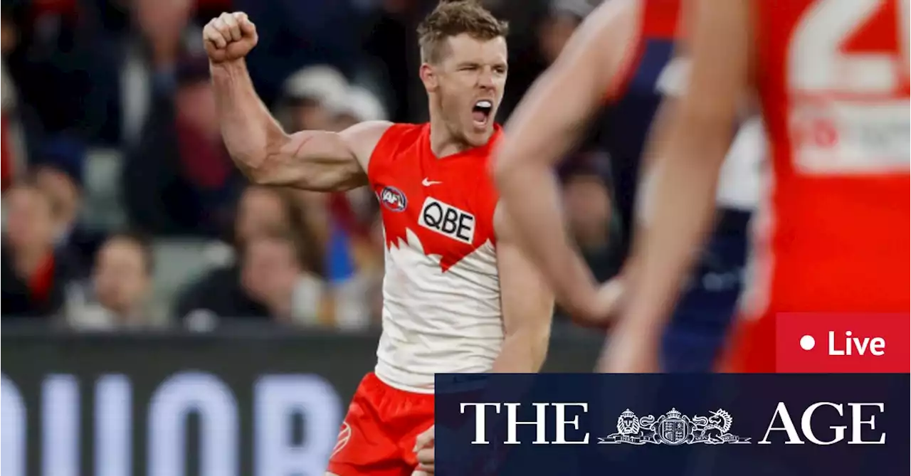 As it happened AFL 2022 finals: Swans into a prelim final, Melbourne to face Brisbane