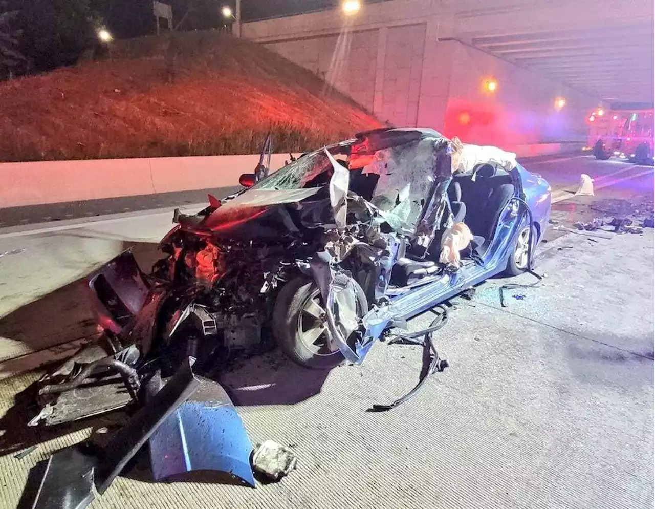 OPP says driver in 401 Mississauga crash ‘lucky to be alive’