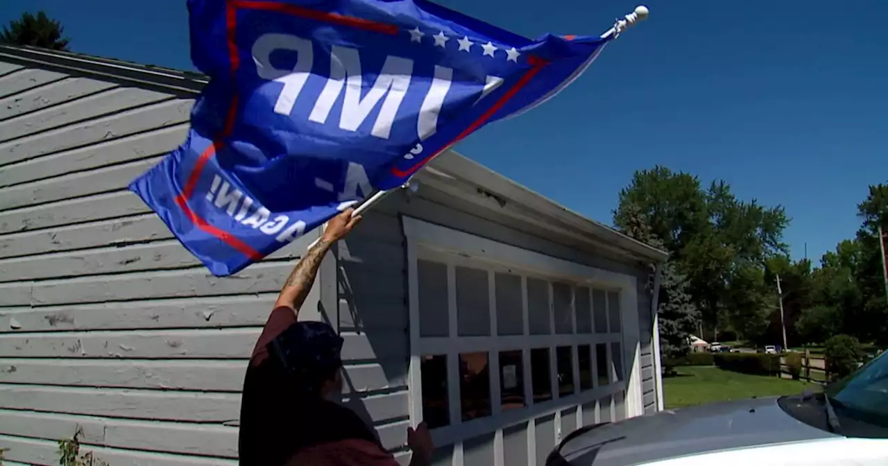 Resident, City of North Olmsted at odds over display of Trump flags and banner