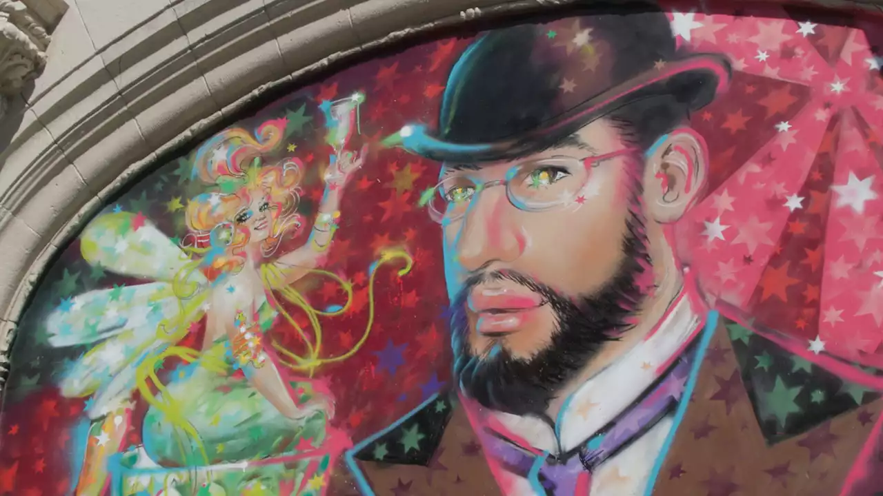 BroadwaySF unveils vibrant new mural to commemorate 'Moulin Rouge! The Musical'