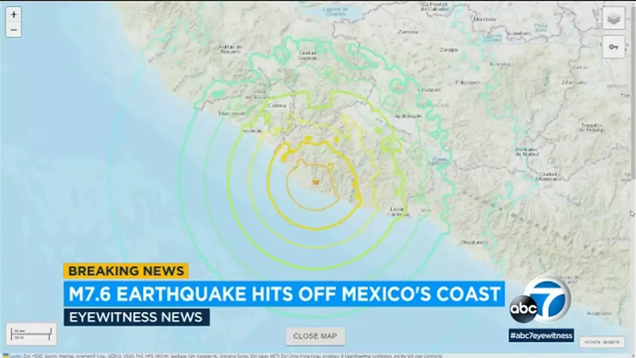 Strong earthquake shakes Mexico´s Pacific coast, killing at least 1 person