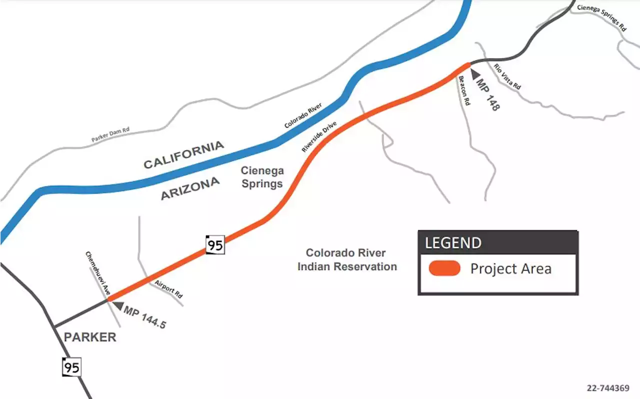 Plan for overnight lane restrictions on SR 95 in Parker beginning Sept. 26