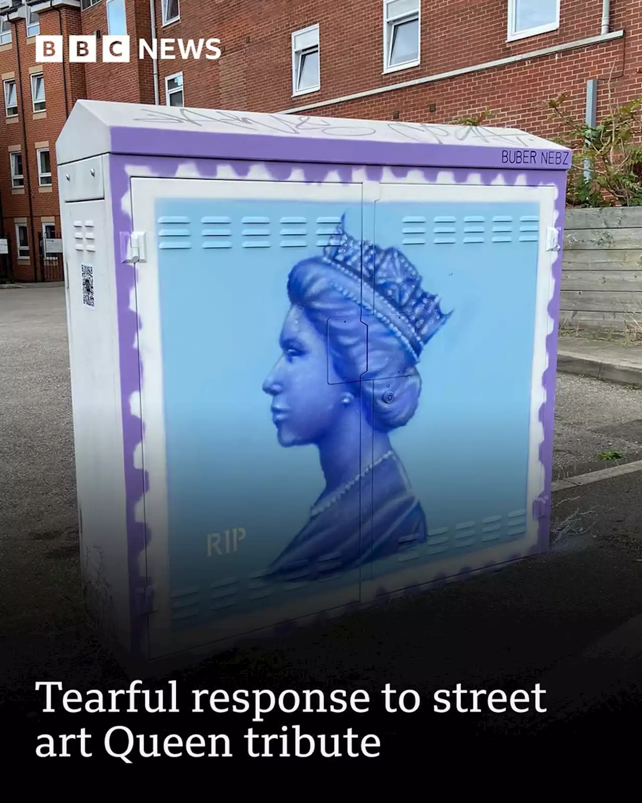 Beeston street art stamp on utility box pays tribute to Queen