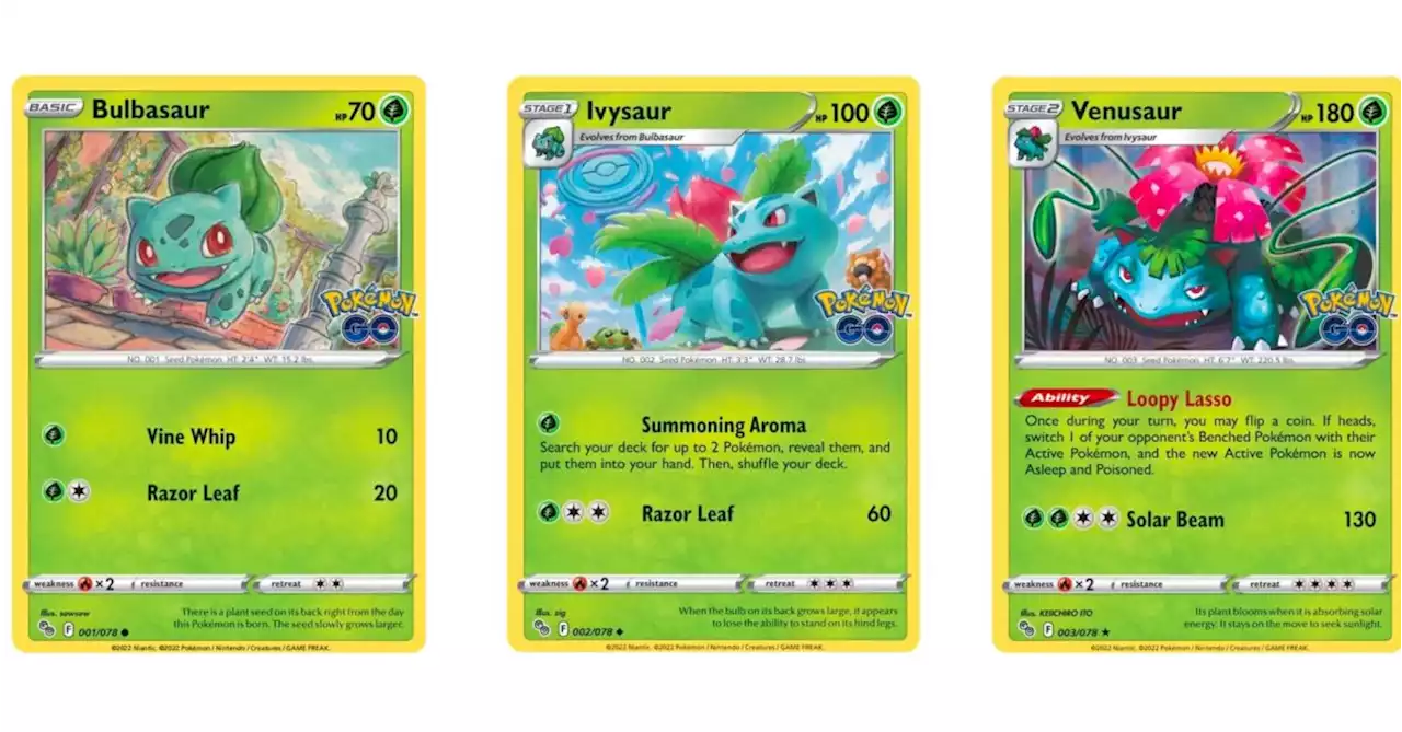 The Cards Of Pokémon TCG: Pokémon GO Part 1: Bulbasaur Line