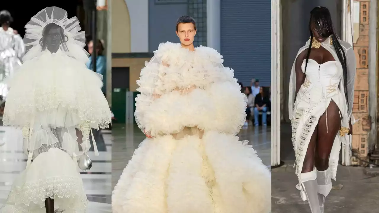 London Designers Bet Big On Fantasy Bridalwear