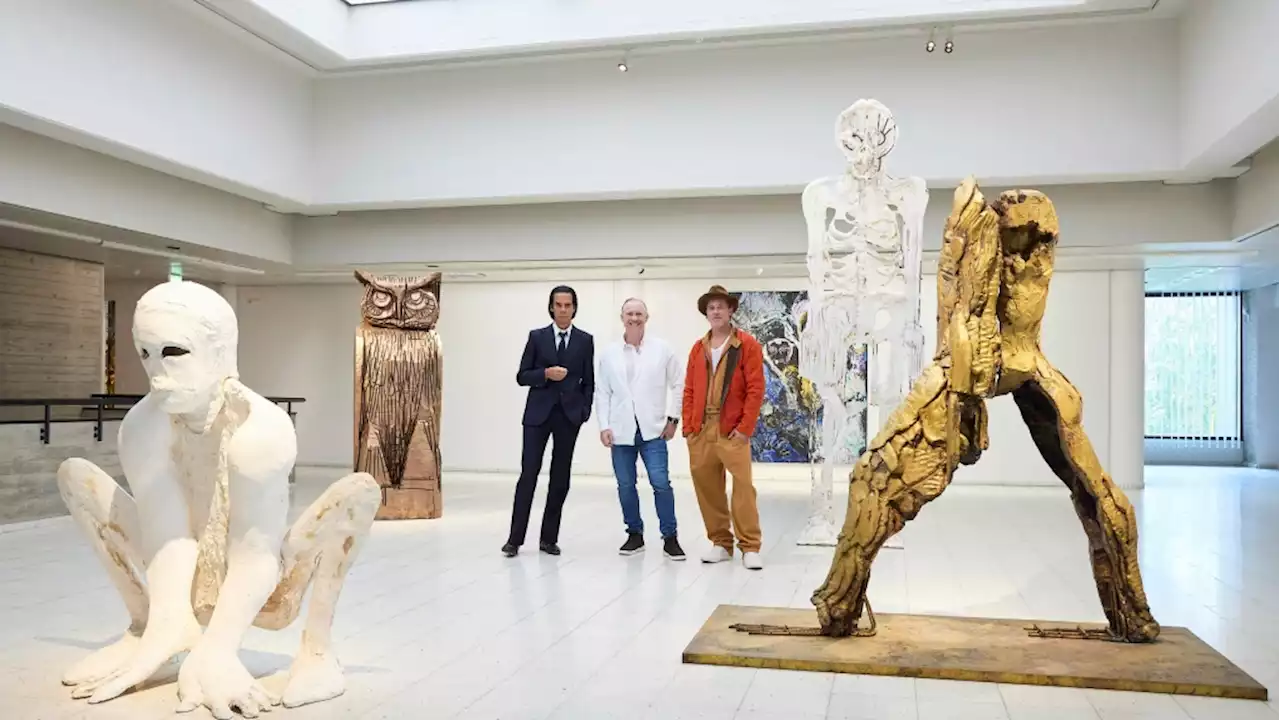 Brad Pitt, Nick Cave make surprise art debut in Finland